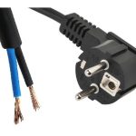 دو شاخه چپقی برق مشکی 180 سانتی سایز D 2*0.75