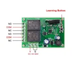ریموت کنترل کد لرن بی سیم یونیورسال 433MHZ گیرنده و فرستنده رله 2 کاناله - تصویر 2