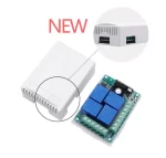 ریموت کنترل کد لرن 12 ولت بی سیم یونیورسال 433MHZ گیرنده و فرستنده رله 4 کاناله - تصویر 3