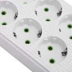 شش راهی برق یونیورسال با 3 خروجی USB و تایپ سی (سفید) - تصویر 5