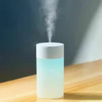 دستگاه بخار ساز استوانه ای با نور رمانتیک RGB (درب سفید ۲۶۰ میلی لیتر) - تصویر 5