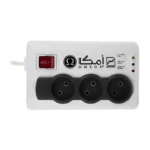 محافظ برق ۳ خروجی بدون ارت مدل P3100 متراژ ۱/۵ متری امگا