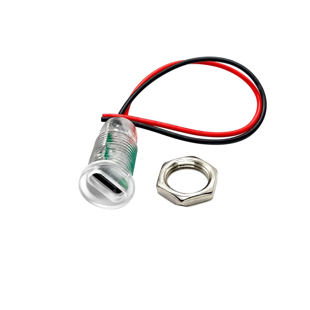 adtshj-1 شارژر پنلی باتری لیتیومی TP4056 ورودی Type-C مهره خور (شفاف) - تصویر 1
