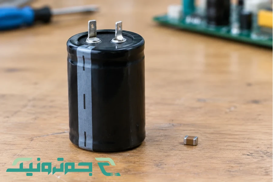 The difference in capacity and voltage of the capacitor