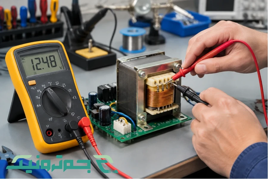 Testing a Transformer with a Multimeter